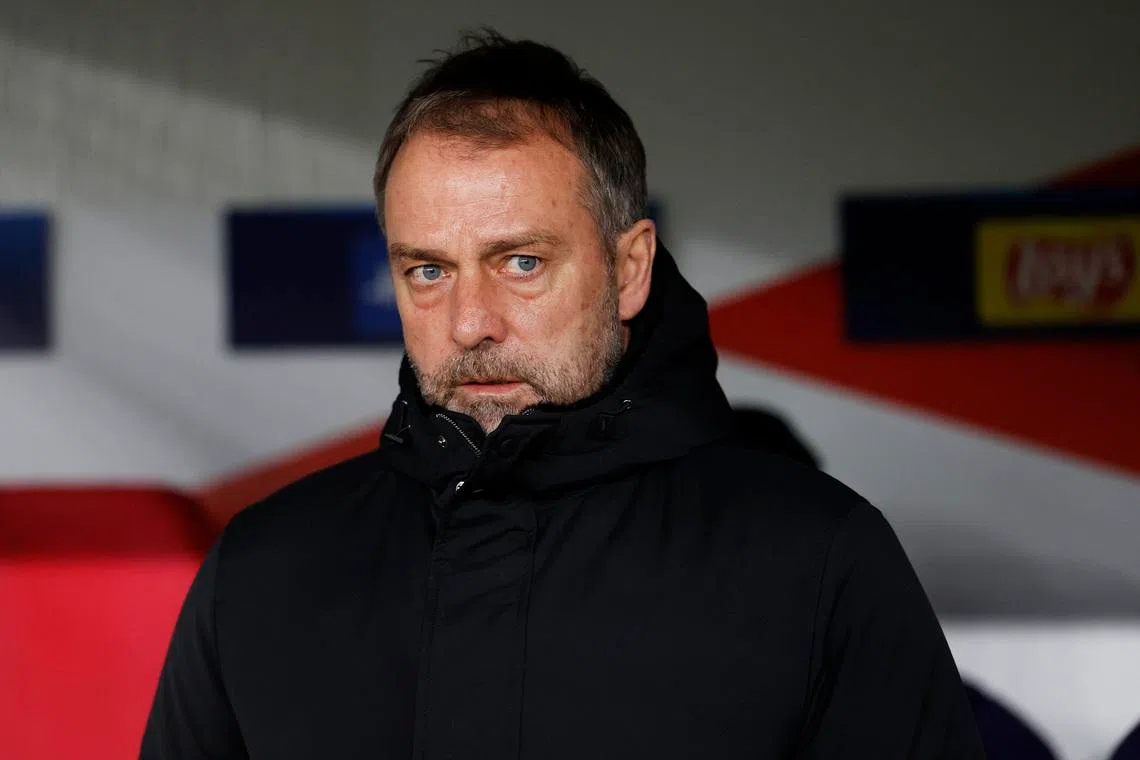 Soccer Football - UEFA Champions League - Slavia Prague v FC Barcelona - Fortuna Arena, Prague, Czech Republic - January 21, 2026 FC Barcelona coach Hansi Flick before the match REUTERS/David W Cerny
