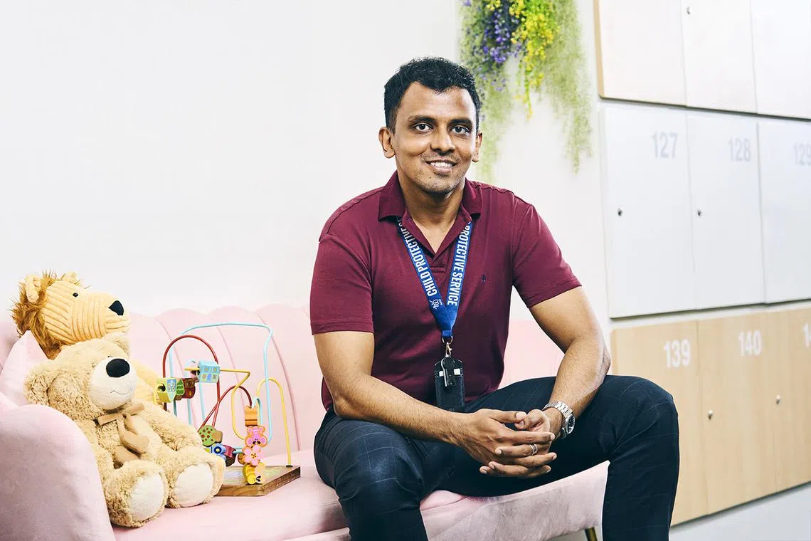 Protection officer Abdul Roqibu works closely with families to ensure the safety and well-being of children.