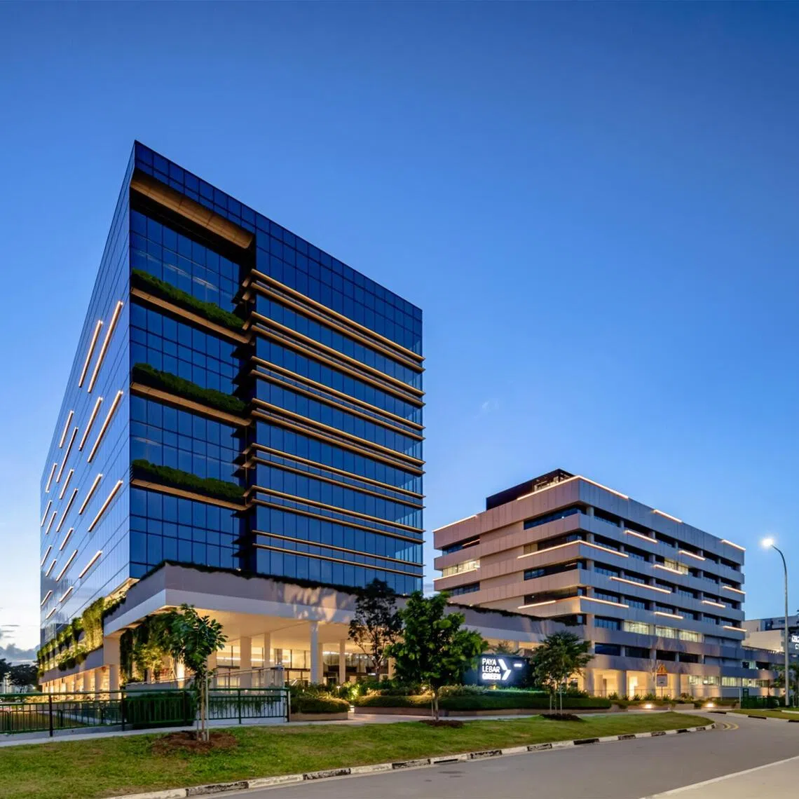Office development Paya Lebar Green is one of 50 buildings in Singapore that rely on alternative cooling methods instead of air-conditioning.