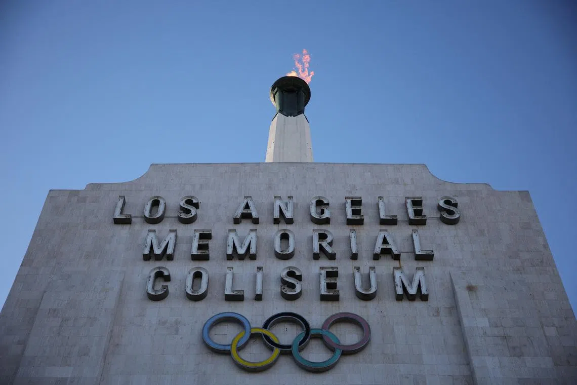 Olympics - LA28 officials speak to the media - LA Memorial Coliseum, Los Angeles, California, U.S. - January 13, 2026 General view of Los Angeles Memorial Coliseum REUTERS/Daniel Cole