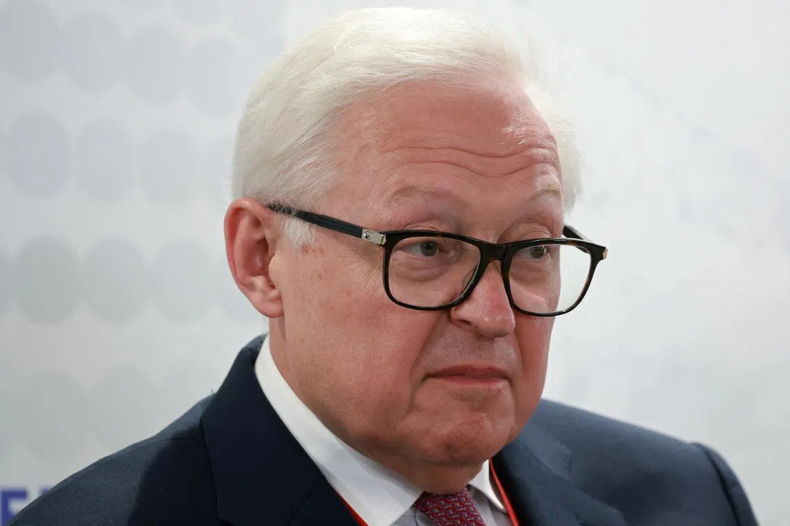 FILE PHOTO: Russia's Deputy Foreign Minister Sergei Ryabkov attends the St. Petersburg International Economic Forum (SPIEF) in Saint Petersburg, Russia June 18, 2025. REUTERS/Anton Vaganov/File Photo