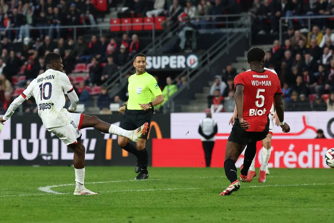 PSG increase lead at the top with 4-1 win at Rennes | The Straits Times