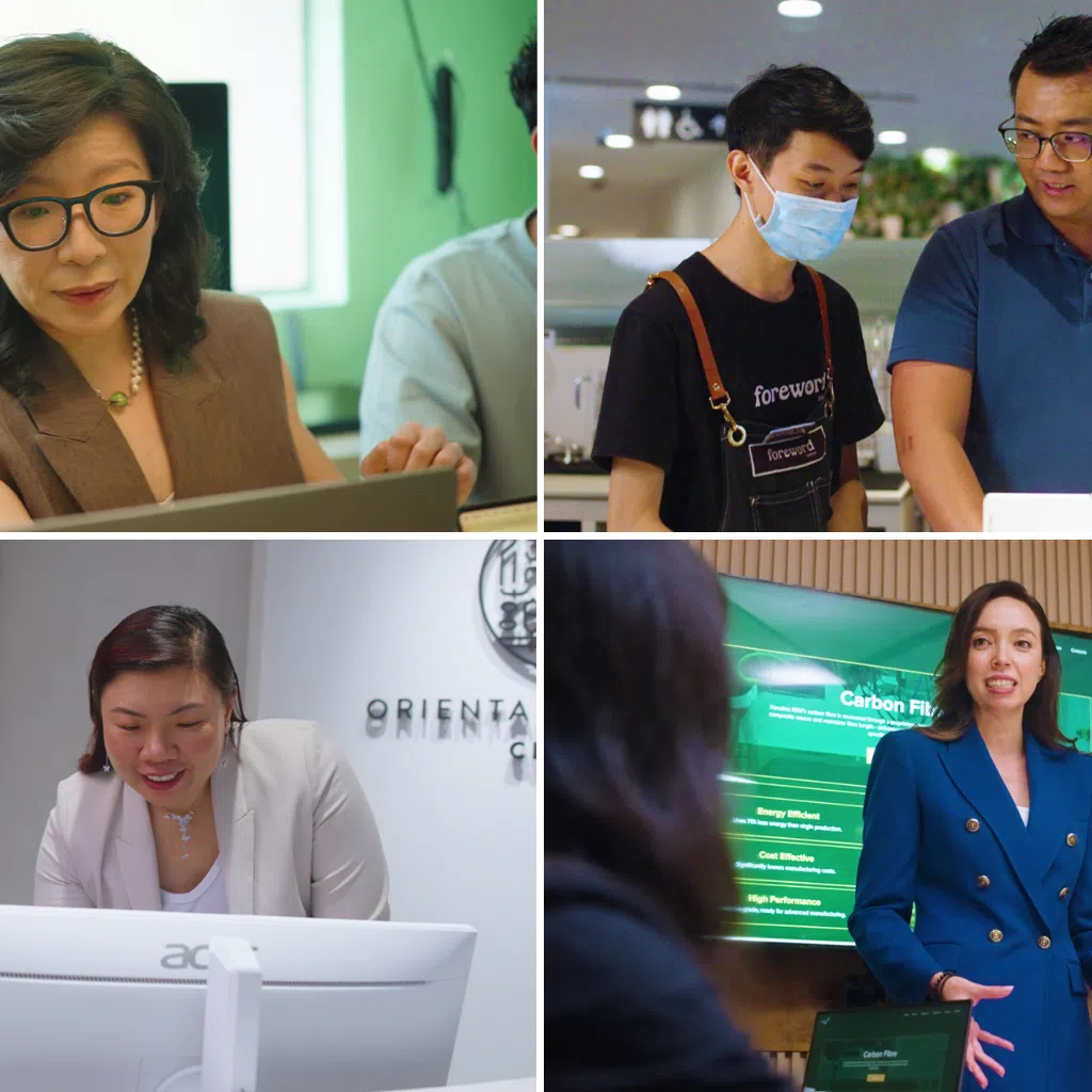 (clockwise from top right) the teams behind goodstuph, foreword coffee, oriental remedies group and nandina rem prove that small enterprises can make a big impact
