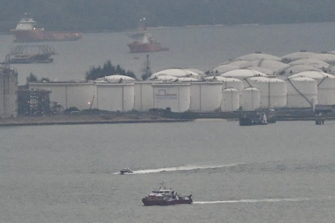 The Maritime and Port Authority said the collision happened at about 4.15am off the Southern Islands.