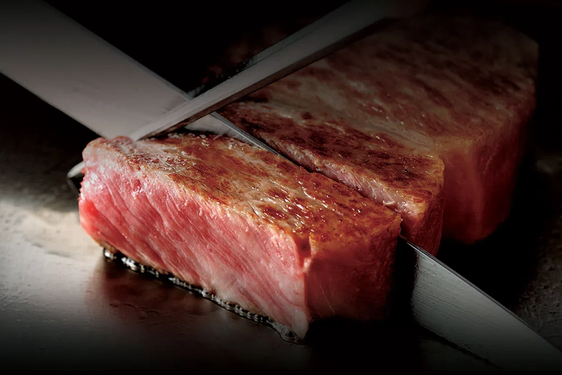 The government will clamp down on trademark infringements of food products such as Kobe beef (pictured), Seki Saba mackerel and Uji matcha.