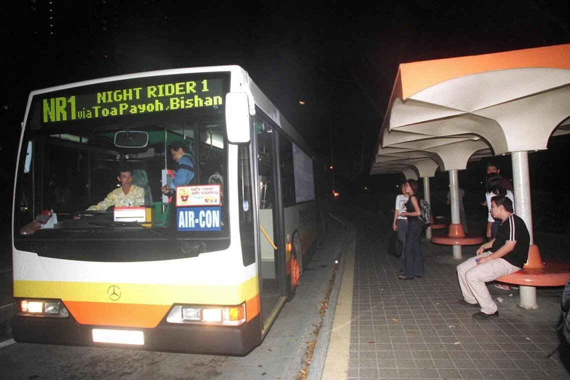 The NR1 bus route, first launched in 2000, ferried passengers from popular nightspots to heartland neighbourhoods.