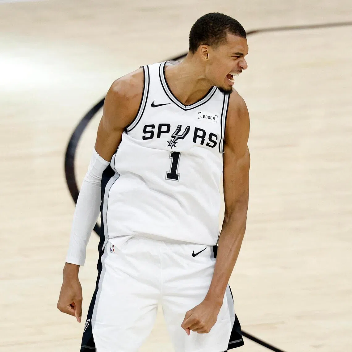 Victor Wembanyama shot 11-of-22 from the floor, three-of-seven from three-point range, and added eight rebounds, five assists, three blocked shots and two steals in 31 minutes for the Spurs.