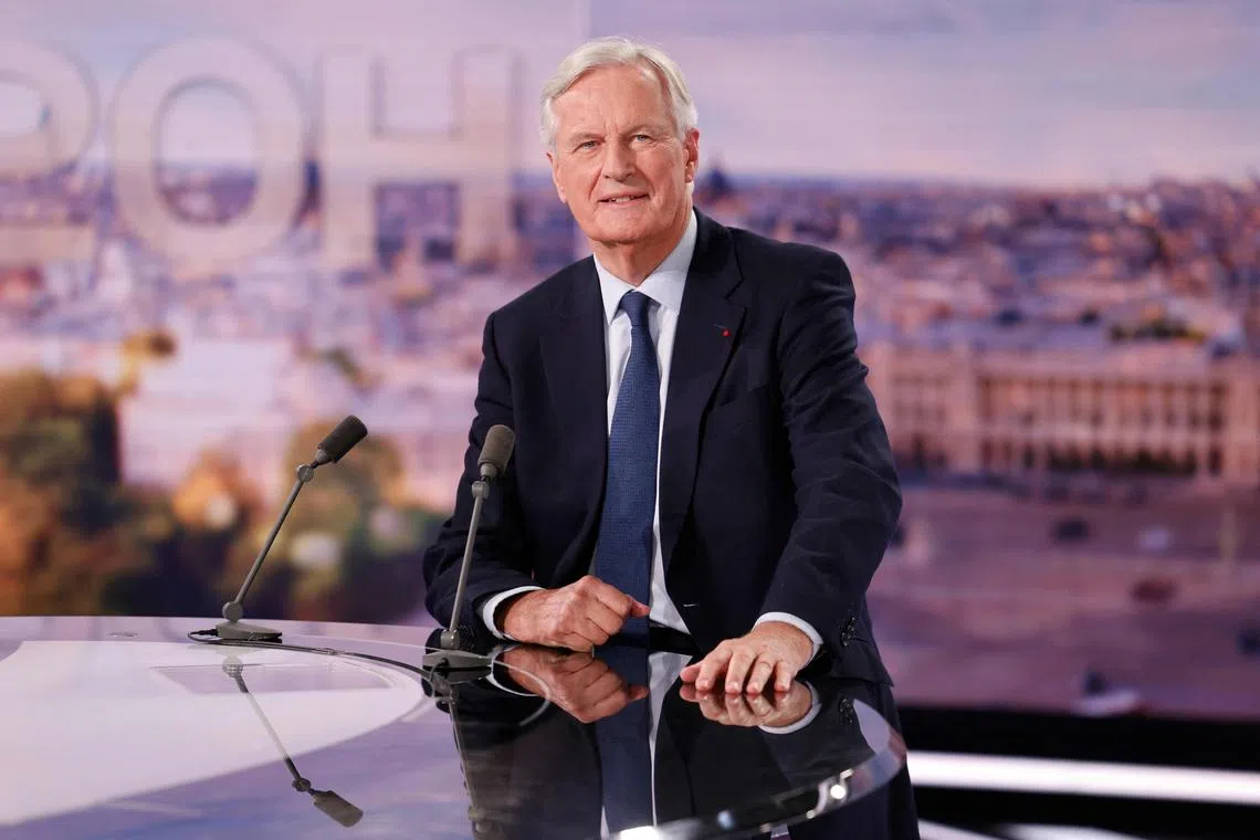 France's newly appointed Prime Minister, Mr Michel Barnier, vowed in a prime-time TV interview late on Sept 6 that he had “nothing, or not much" in common with France's far right party.