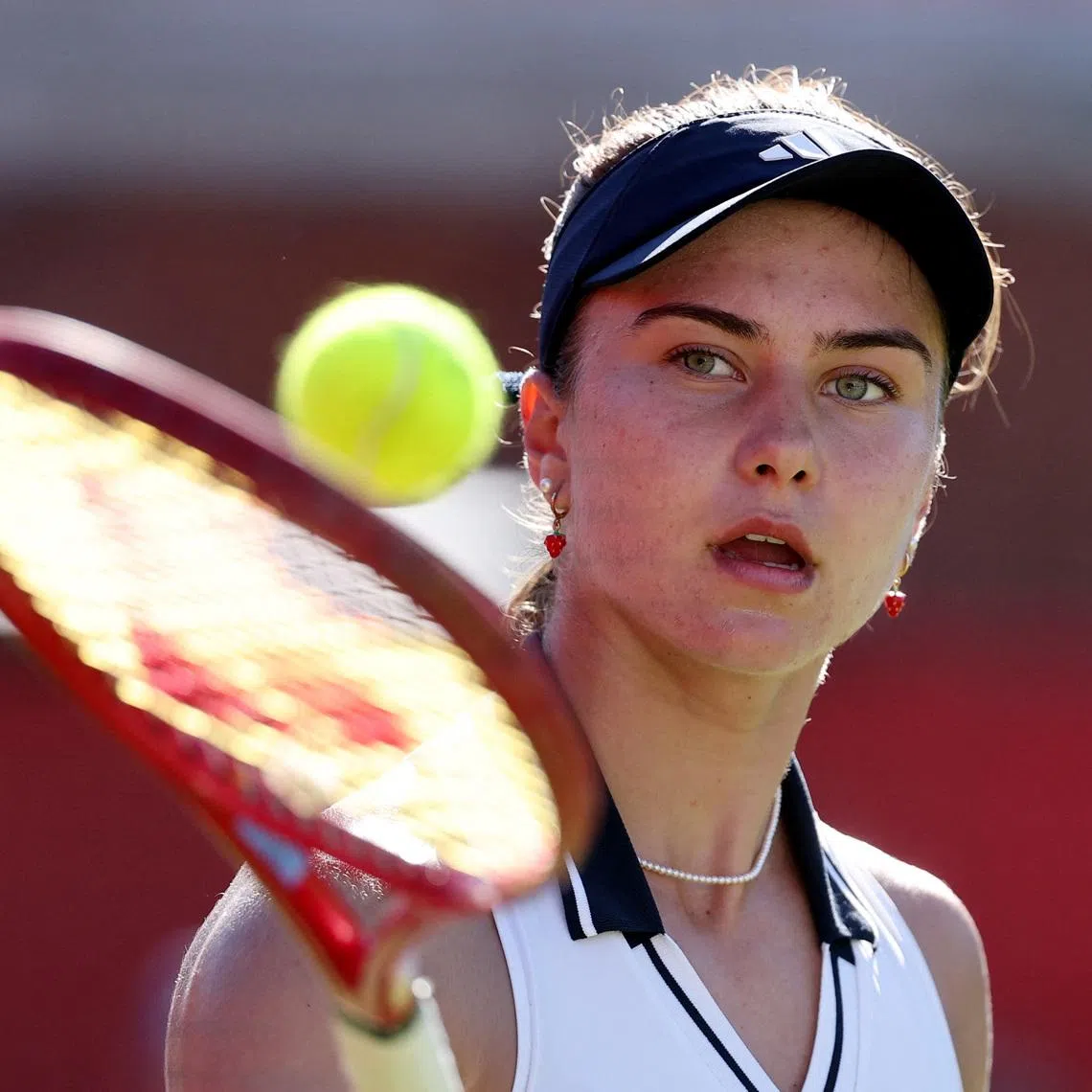 Tennis - Queen's Club Championships - Queen's Club, London, Britain - June 12, 2026 Iva Jovic of the U.S. in action during her quarter final match against Amanda Anisimova of the U.S. REUTERS/Toby Melville