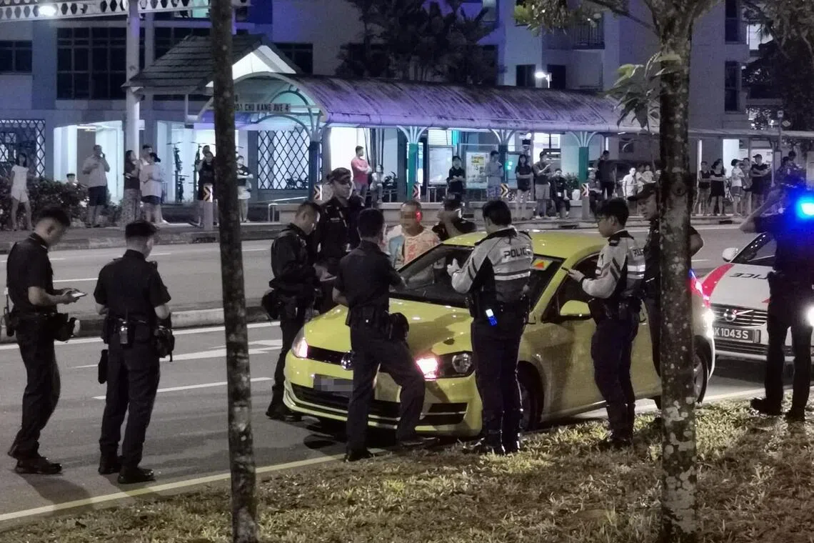 Ho Whai Keet led the police on a 20-minute chase before he was arrested at Choa Chu Kang Avenue 4. PHOTO: SM READER