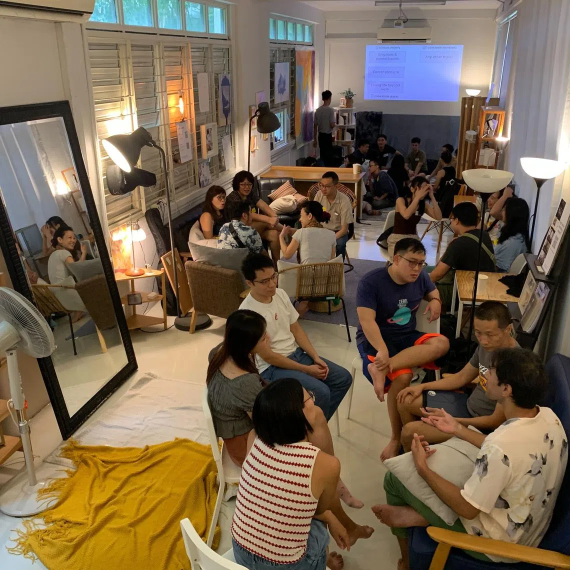 "Out of Office Meet Ups" sessions run by Stranger-in-Residence Ho Shu Huang.