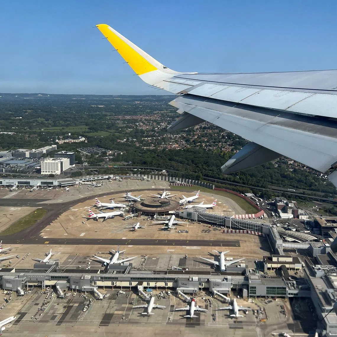 The issue impacts both terminals at the airport south of the capital.