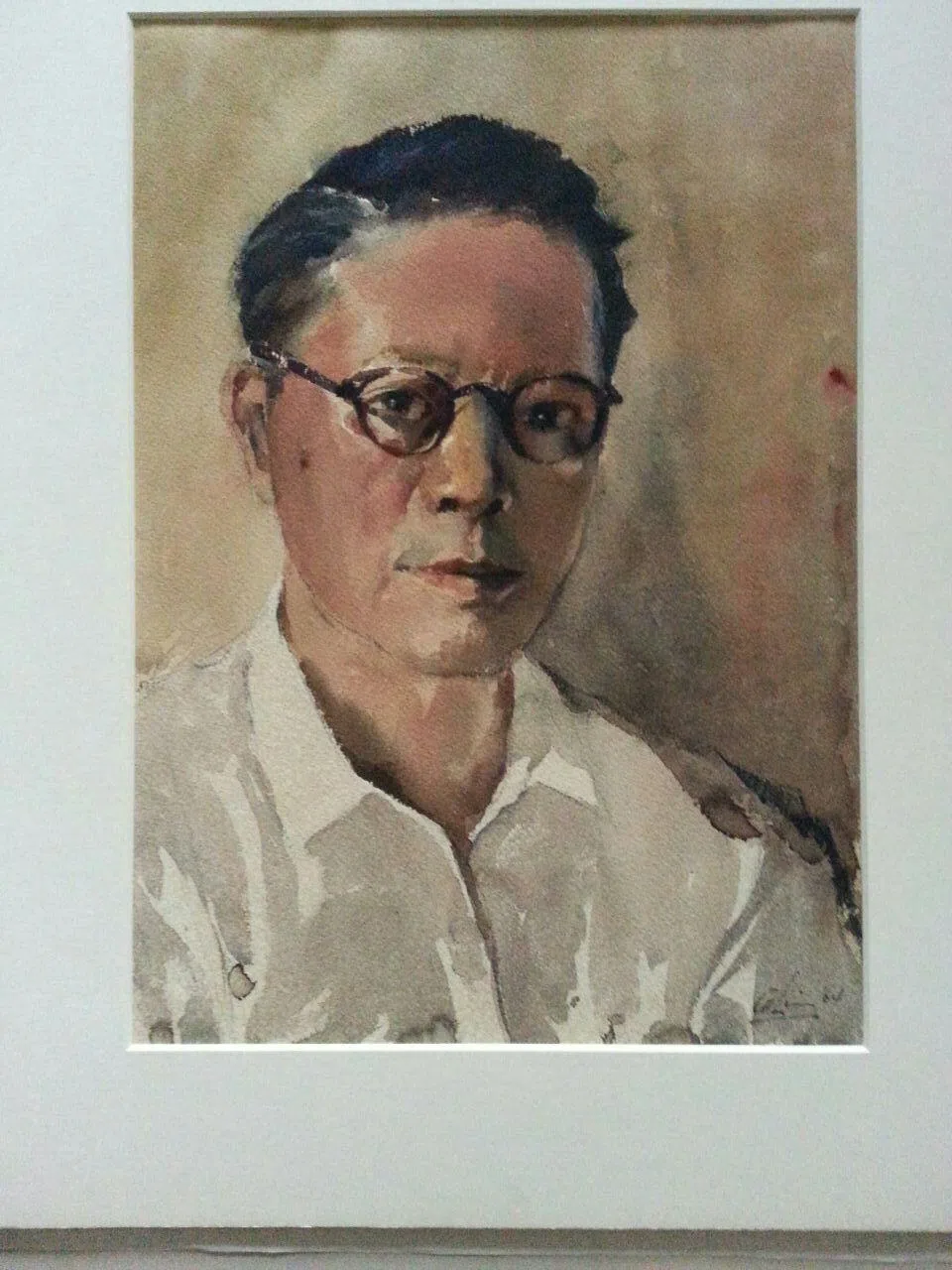 Self-portrait by Lim Cheng Hoe. 