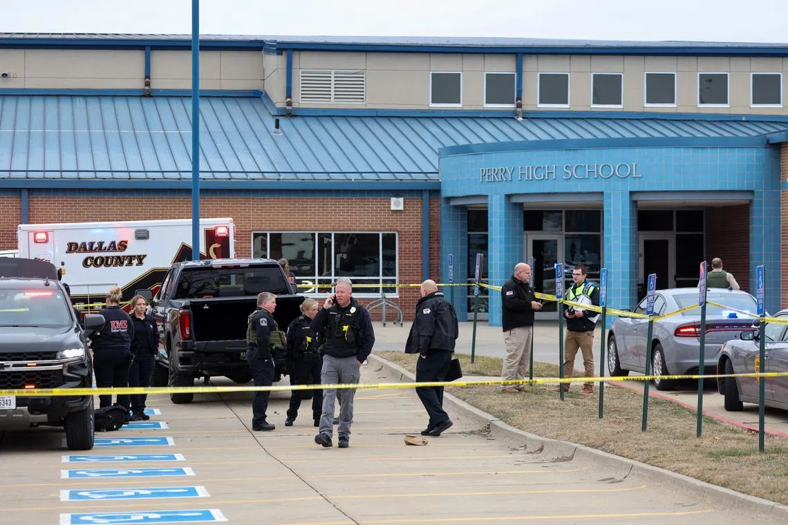 To the people of Perry, a town of 8,000 about 64km northwest of Des Moines, the shooting struck an unusually intimate, painful chord.