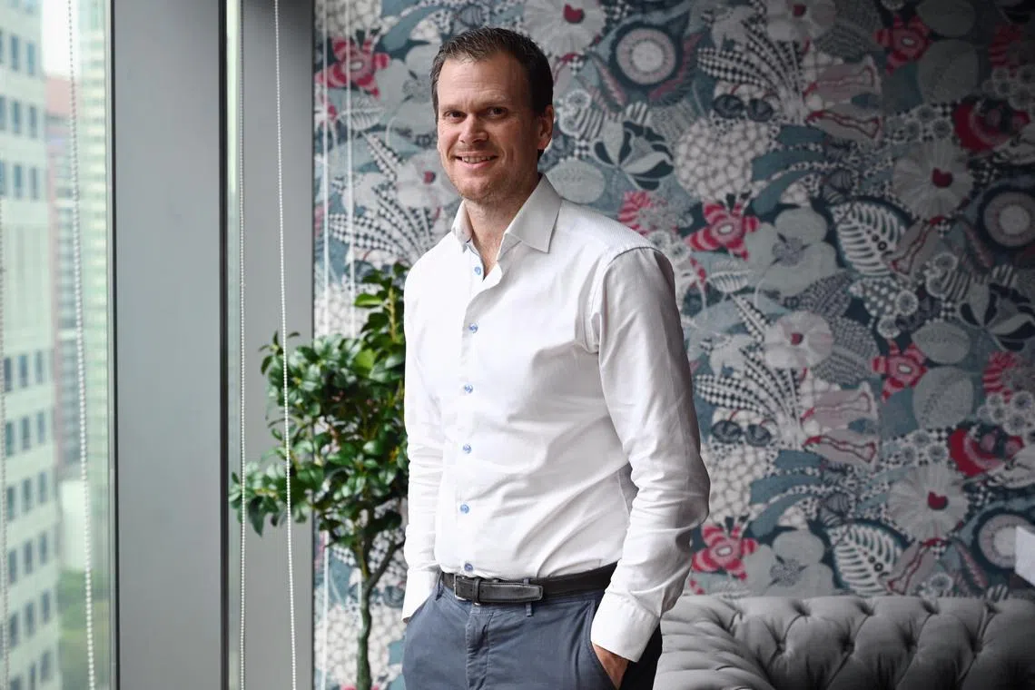 ST20250122_202514800750 Kua Chee Siong/ slepl30/ 
Profile of Kevin Plumb, General Counsel at The English Premier League office, located along Cecil Street, on Jan 22, 2025.