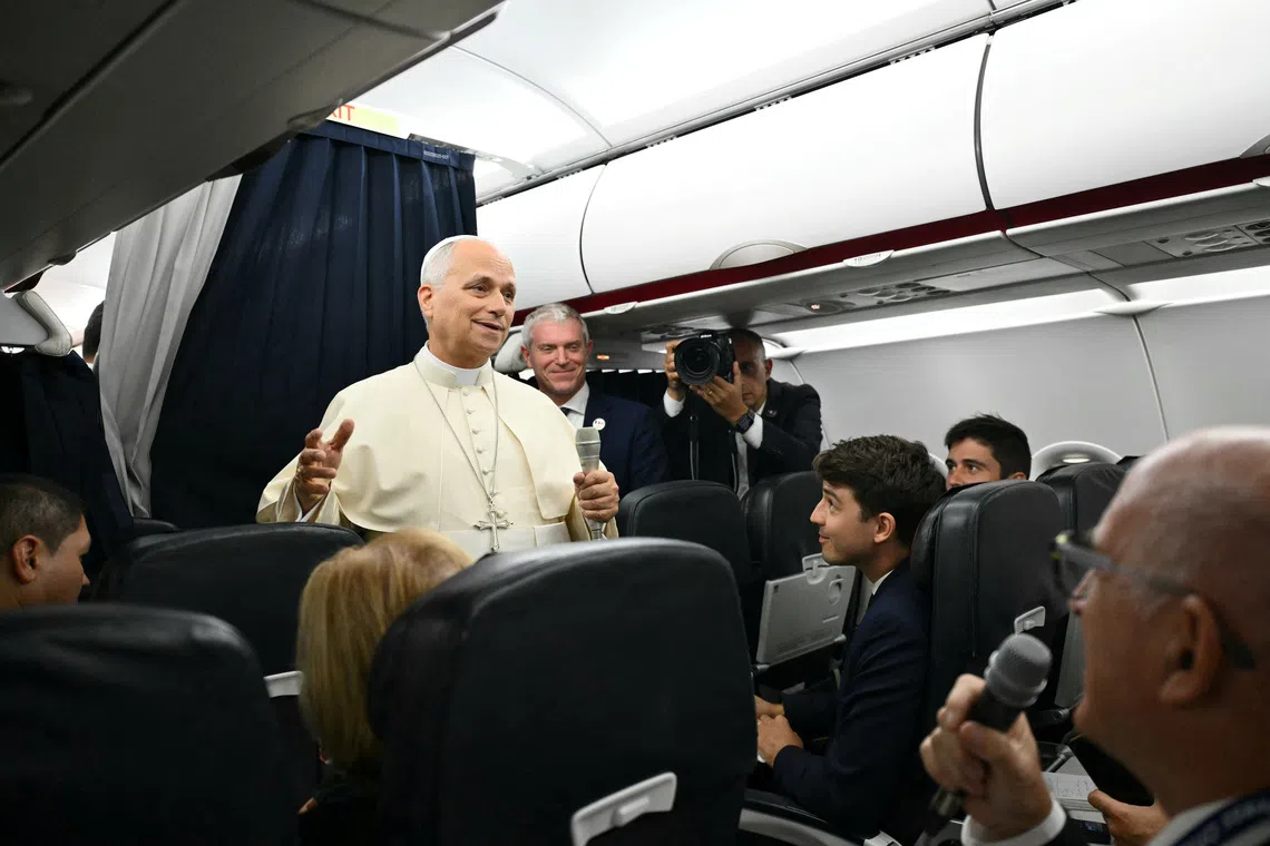 Pope Leo said the Catholic Church has an obligation to call for peace and respect of human life.