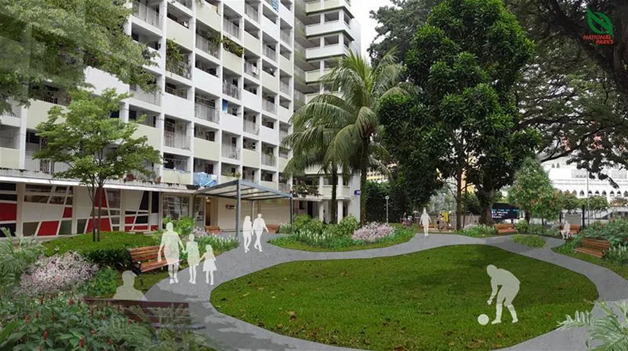 An artist’s impression of the upcoming sensory garden at Block 149 Lorong 1 Toa Payoh.