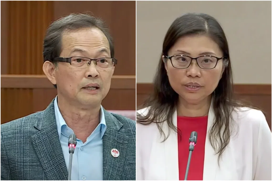 Progress Singapore Party Non-Constituency MPs Leong Mun Wai (left) and Hazel Poa (right) said GRCs have moved so far away from their original purpose that they should be abolished.