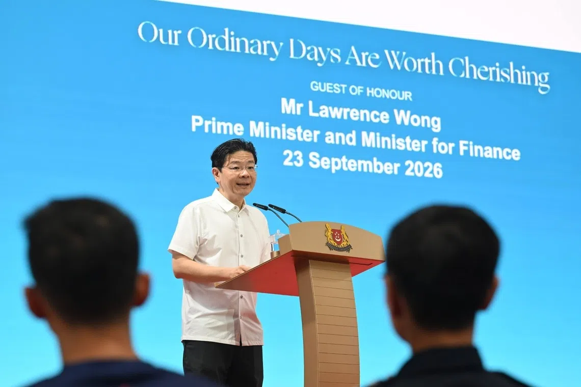 Prime Minister Lawrence Wong said Singaporeans need to speak up when they see behaviour that is not right, and not walk away.