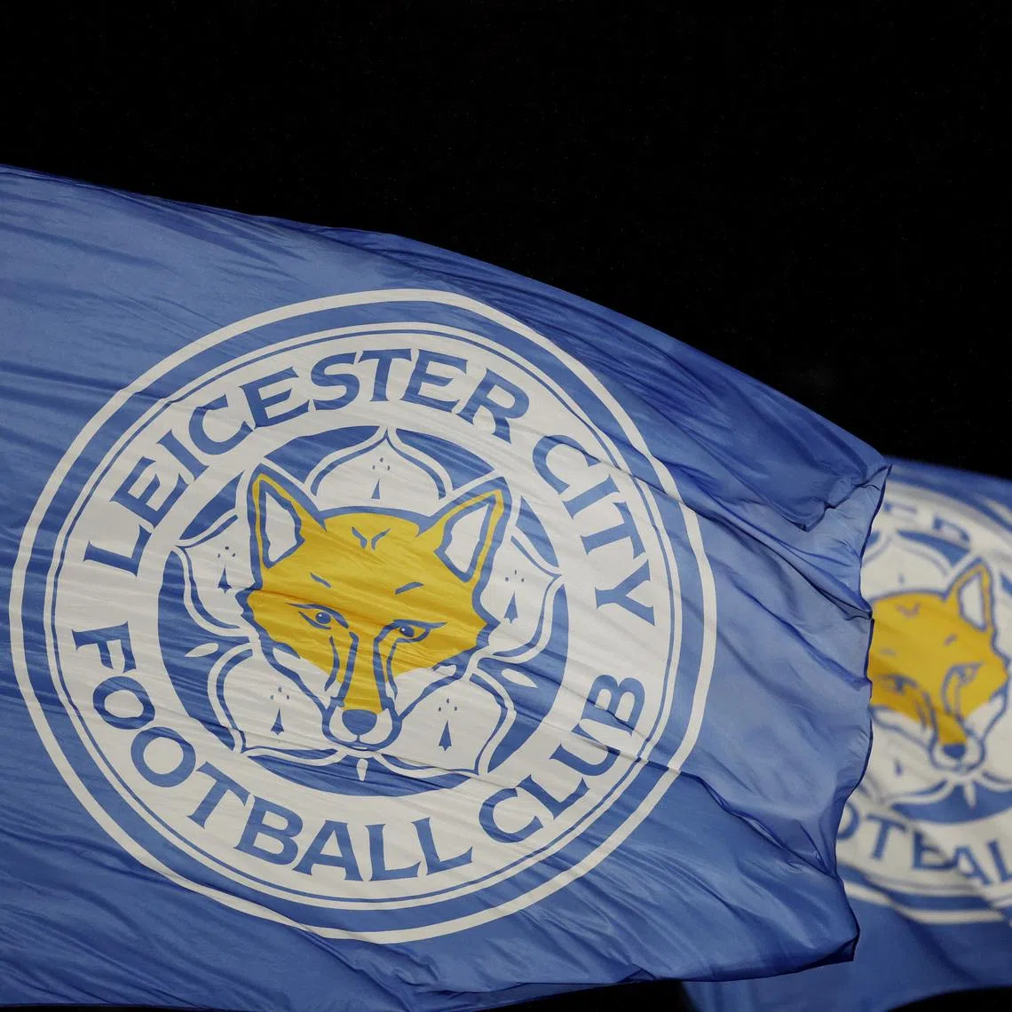 Soccer Football - Carabao Cup Third Round - Leicester City v Newport County - King Power Stadium, Leicester, Britain - November 8, 2022 General view of Leicester City flags before the match REUTERS/Carl Recine