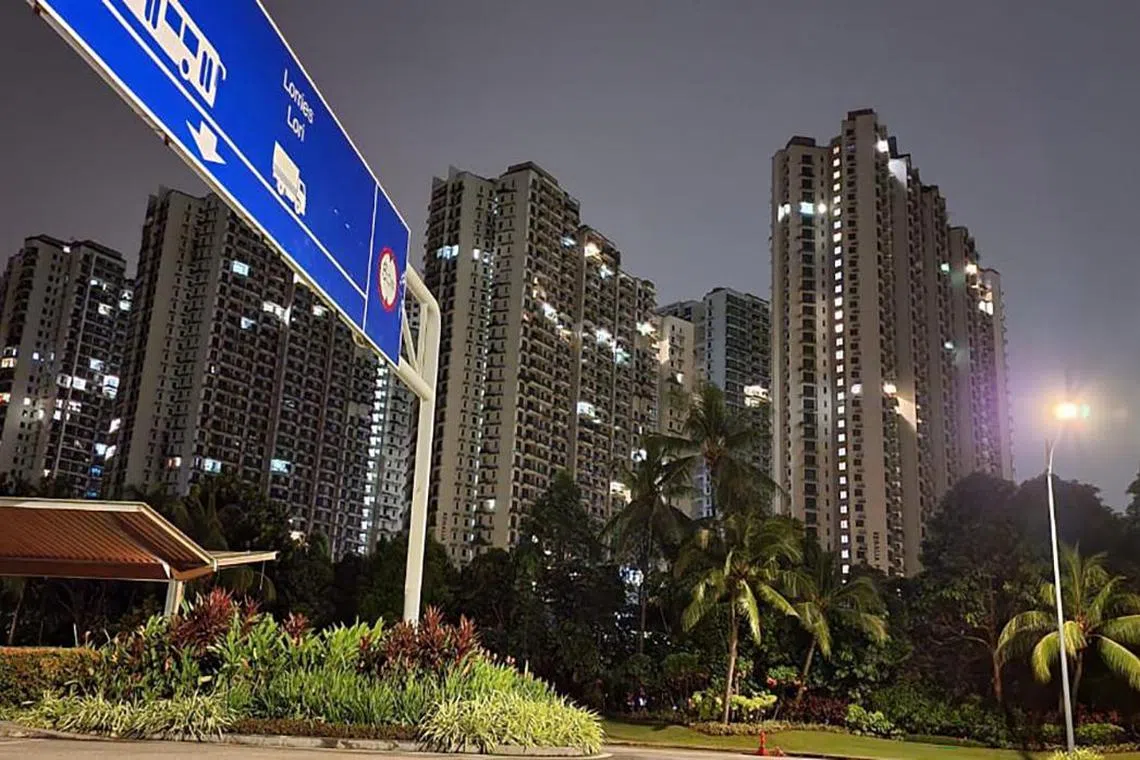 A night view of Forest City.