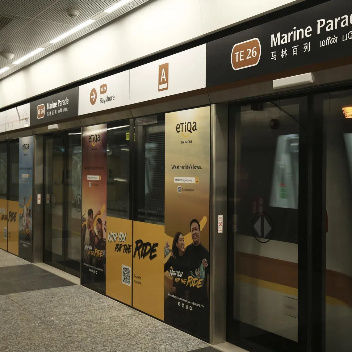 The seven new stations of TEL Stage 4 are Tanjong Rhu, Katong Park, Tanjong Katong, Marine Parade, Marine Terrace, Siglap and Bayshore. 