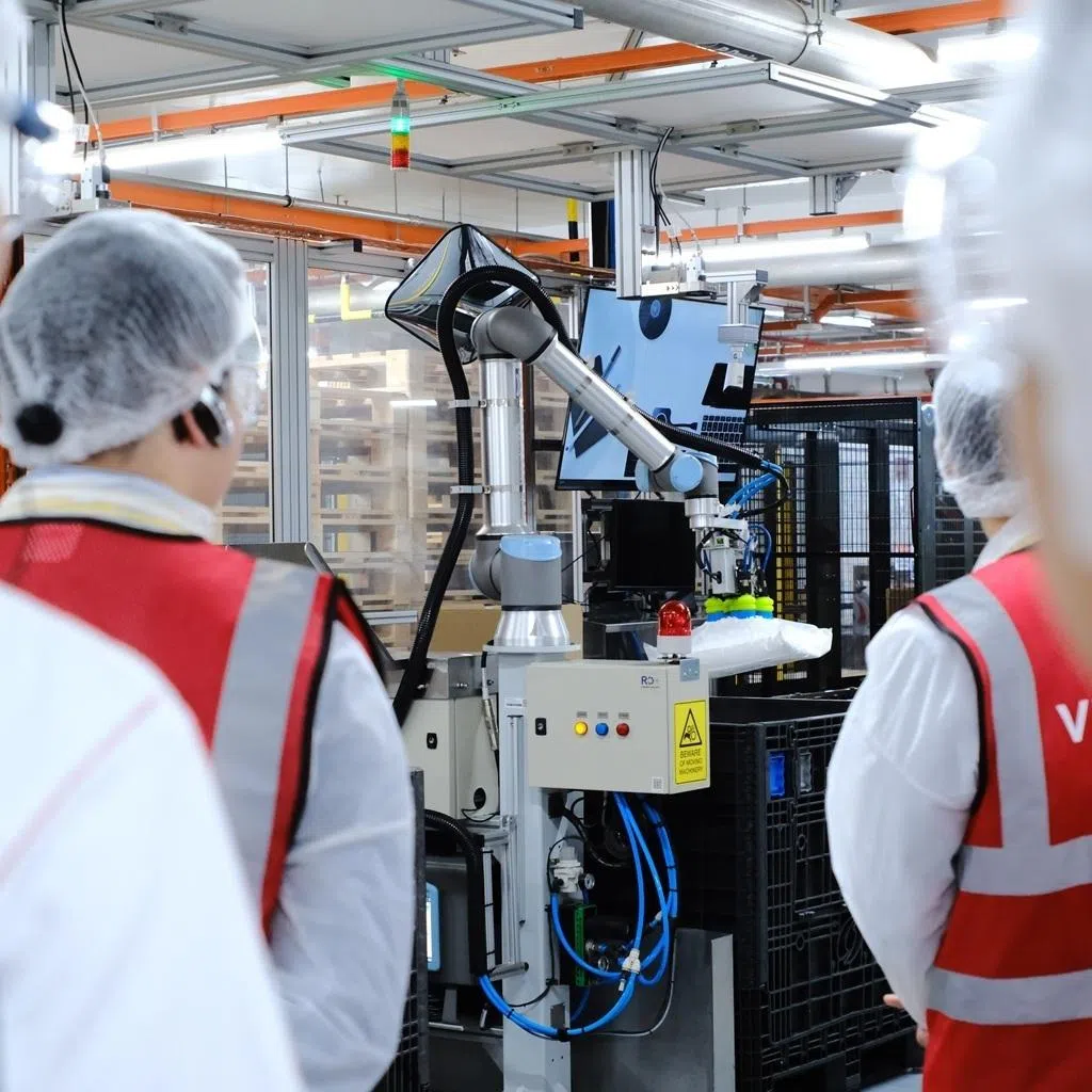 At Coca-Cola Singapore’s Tuas plant, robotic systems co-developed with A*STAR now automate complex tasks and improve efficiency. 