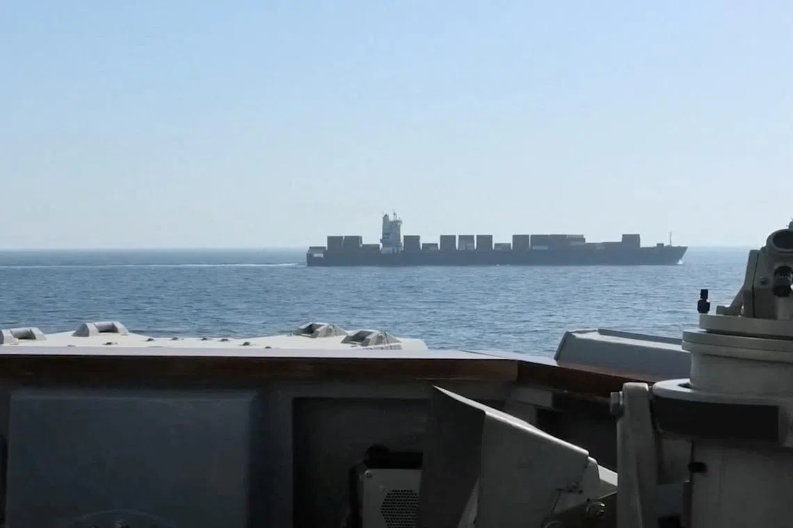 The US military said on April 19 it had fired on an Iranian-flagged cargo ship as the vessel sailed toward Iran’s Bandar Abbas port. 