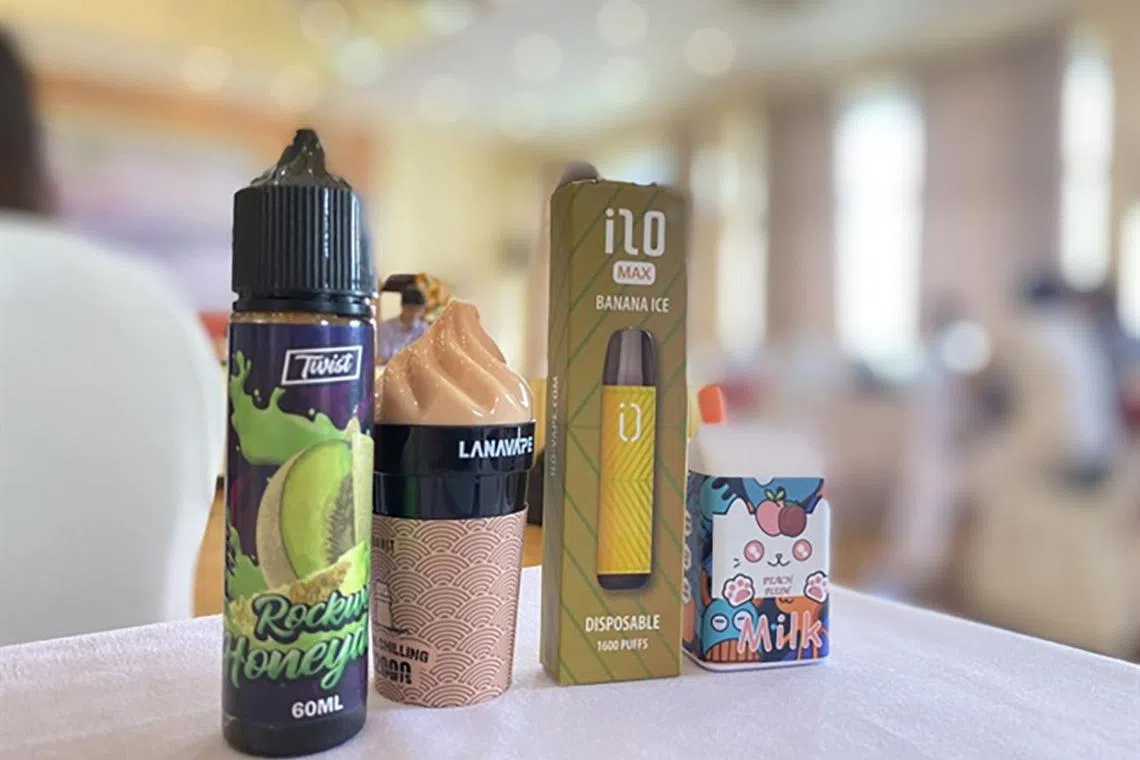 fdcig11 - E-cigarettes designed to resemble toys and milk cartons.


PHOTO: VIET NAM NEWS/ASIA NEWS NETWORK