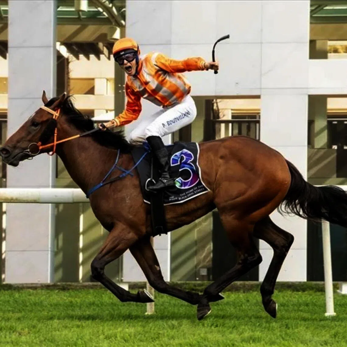 Music Time (Pierre Boudvillain) winning the Group 3 Black Opal Stakes (1,200m) at Canberra on March 8. One week later, his owners paid up the late entry fee of A$150,000 to run in the Group 1 Golden Slipper (1,200m) at Rosehill on March 21.


