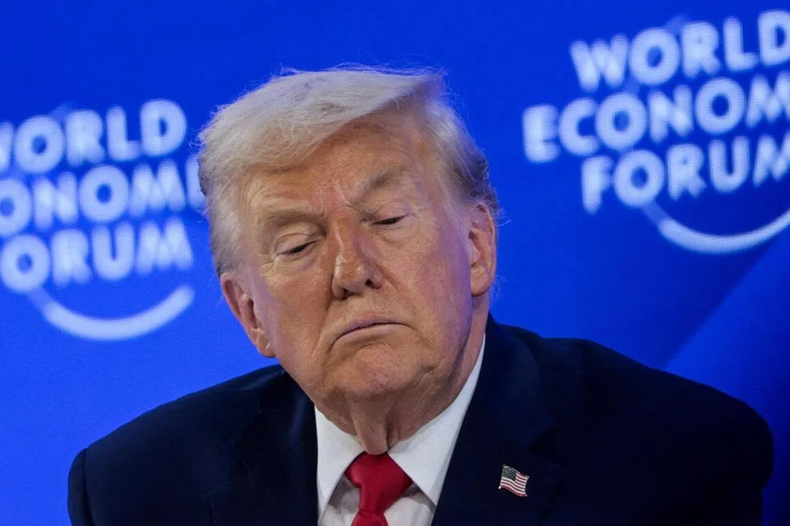 US President Donald Trump drew nervous laughts when he said all he was asking for was “a piece of ice”, meaning Greenland.
