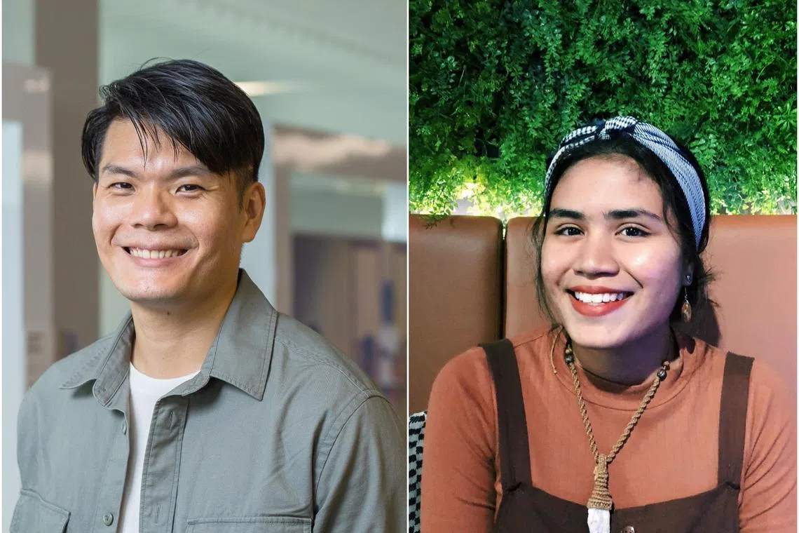 Award-winning author and illustrator Quek Hong Shin (left) and Straits Times audience growth specialist Farzanah Friday.