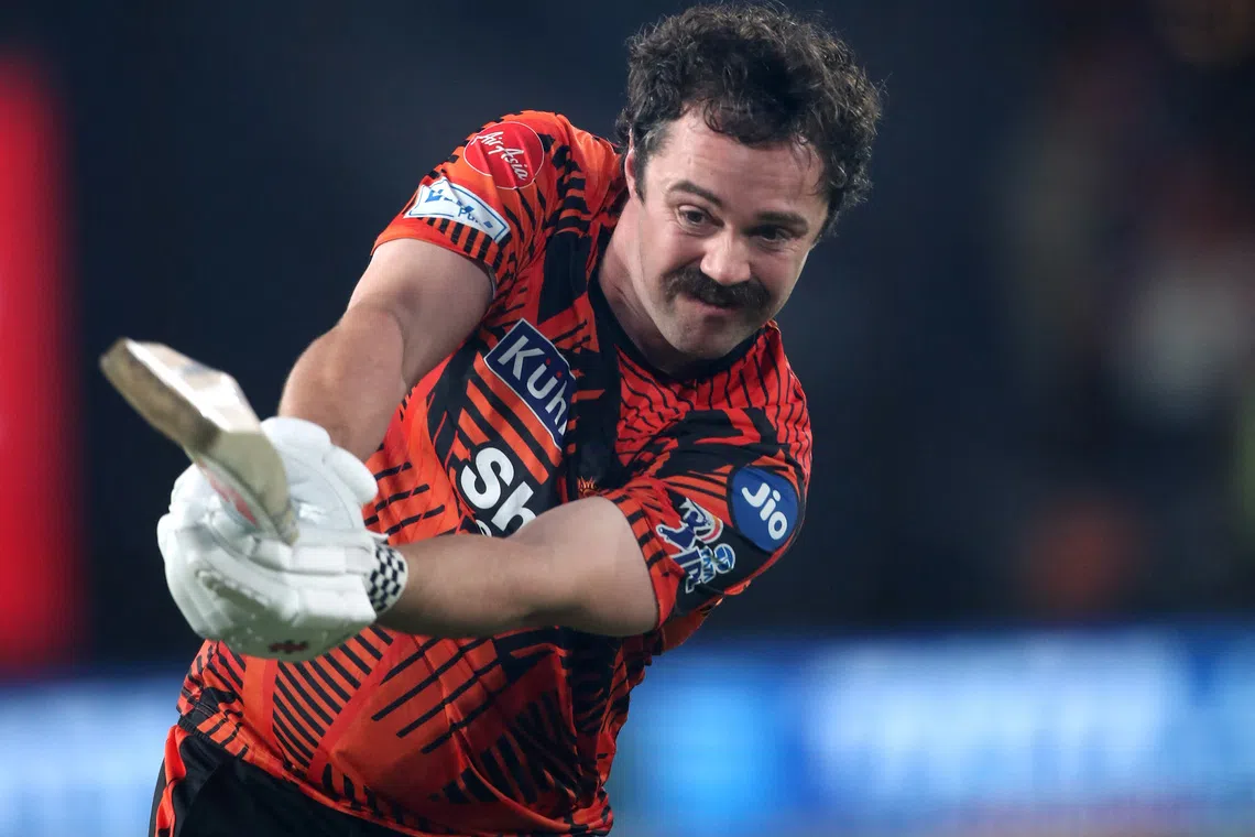 Cricket - Indian Premier League - IPL - Sunrisers Hyderabad v Royal Challengers Bengaluru - Rajiv Gandhi International Cricket Stadium, Hyderabad, India - May 22, 2026 Sunrisers Hyderabad's Travis Head during the warm up before the match REUTERS/Stringer