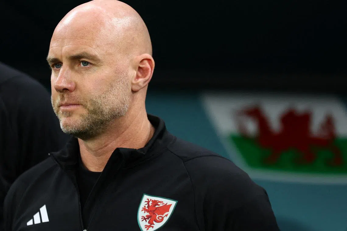 FILE PHOTO: Soccer Football - FIFA World Cup Qatar 2022 - Group B - United States v Wales - Ahmad Bin Ali Stadium, Al Rayyan, Qatar - November 21, 2022  Wales manager Rob Page before the match REUTERS/Hannah Mckay/File Photo