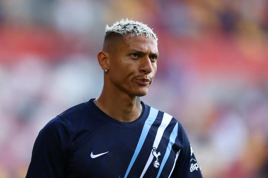 In an outburst on Instagram on Aug 31, Tottenham Hotspur’s Richarlison said he would “never again” let anyone decide his future for him.
