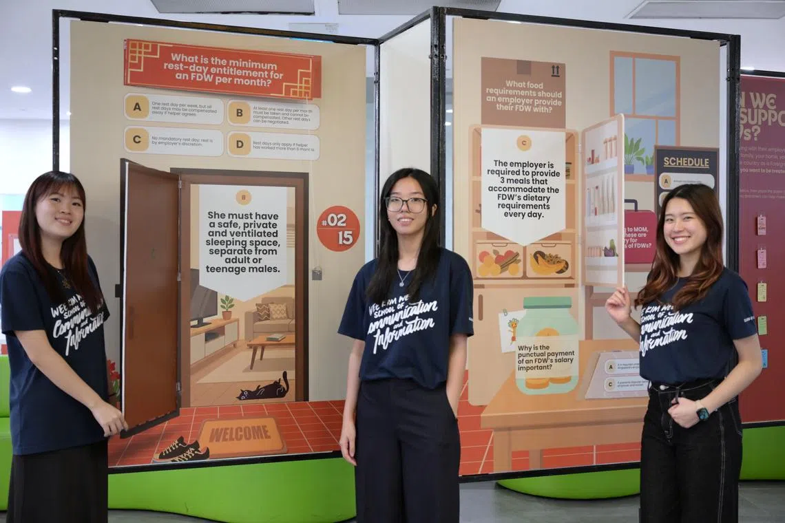 Exhibition shines a light on struggles of foreign domestic workers in Singapore