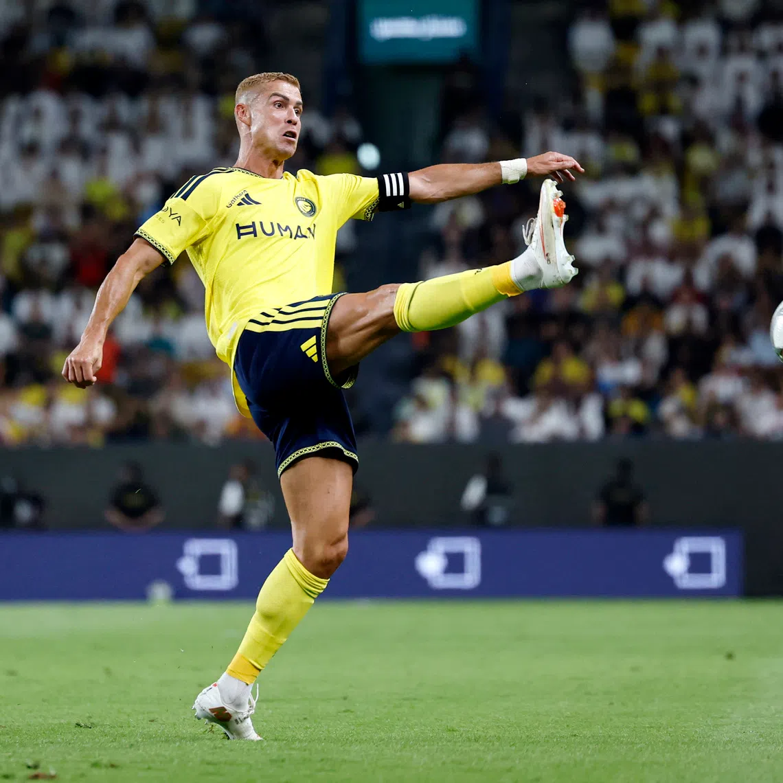 Soccer Football - Saudi Pro League - Al Nassr v Al Taawoun - Al Awwal Park, Riyadh, Saudi Arabia - August 28, 2026  Al Nassr's Cristiano Ronaldo in action REUTERS/Hamad I Mohammed