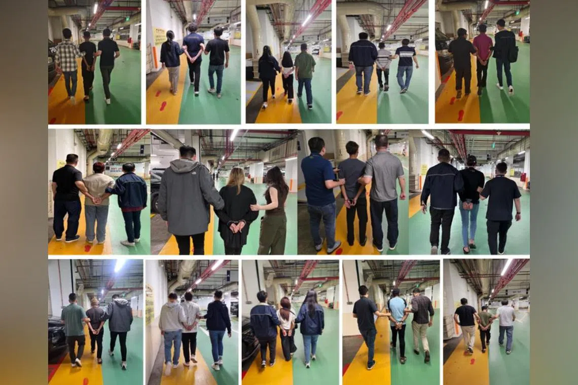 The suspects – 14 men and four women, aged 16 to 37 – were arrested from Feb 11 to 14, police said.