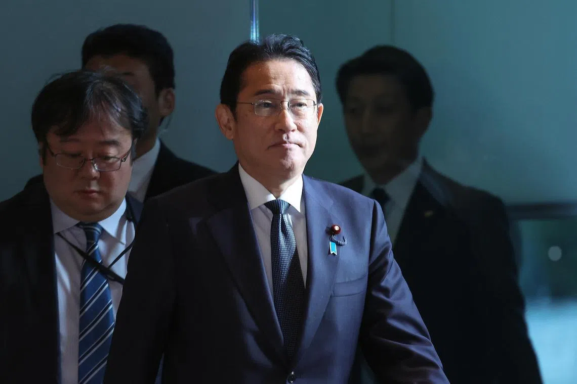 Mr Kishida is scrambling to restore trust amid a financial scandal that could worsen already weak support for his government.