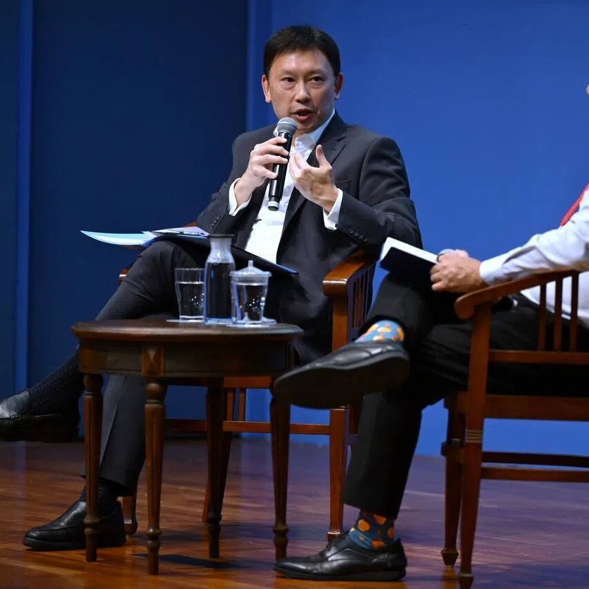 National Development Minister Chee Hong Tat speaking at the dialogue on Oct 25.