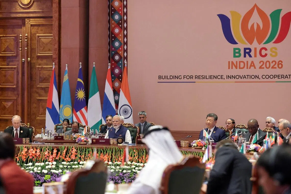 China, Russia, India seek economic cooperation at BRICS