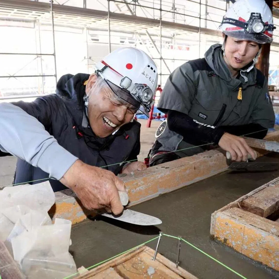 Japan saw an increase in senior worker numbers, partially owing to the extension of the retirement age.