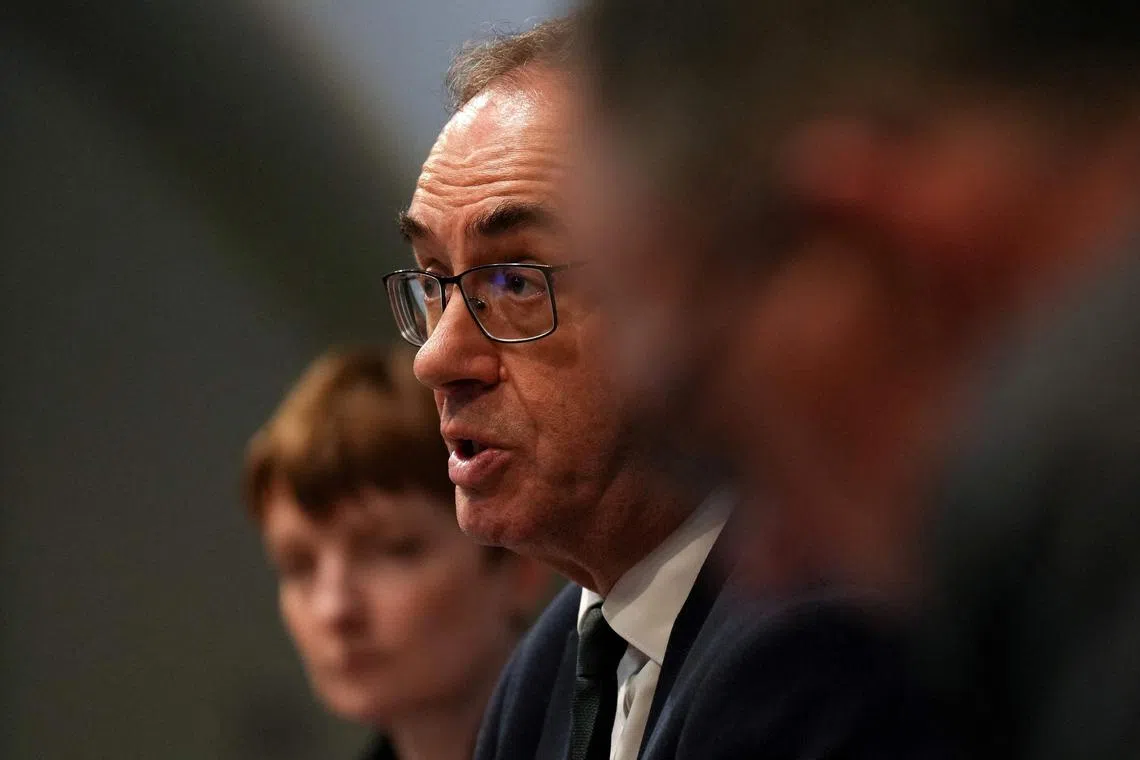 Bank of England Governor Andrew Bailey said tariffs on most British goods exports to the US were still higher than they were before April.