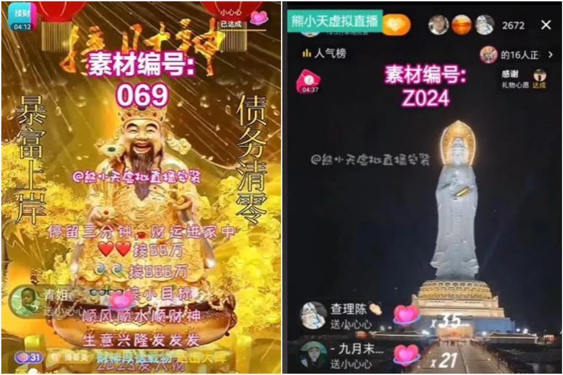 Livestreamed temples have become a popular practice for time-starved residents who have no time to visit them.