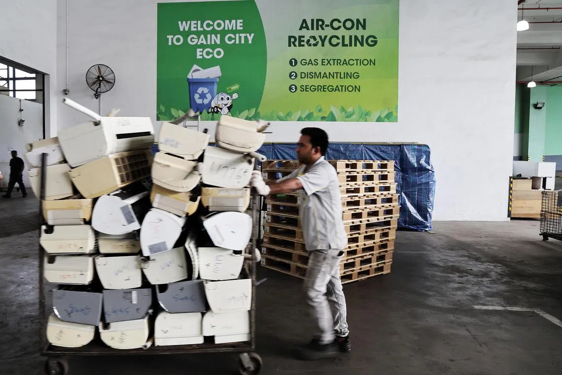 Recycling air conditioners is crucial because they contain refrigerants such as hydrofluorocarbons (HFCs), which can have a significant environmental impact if not properly recovered.