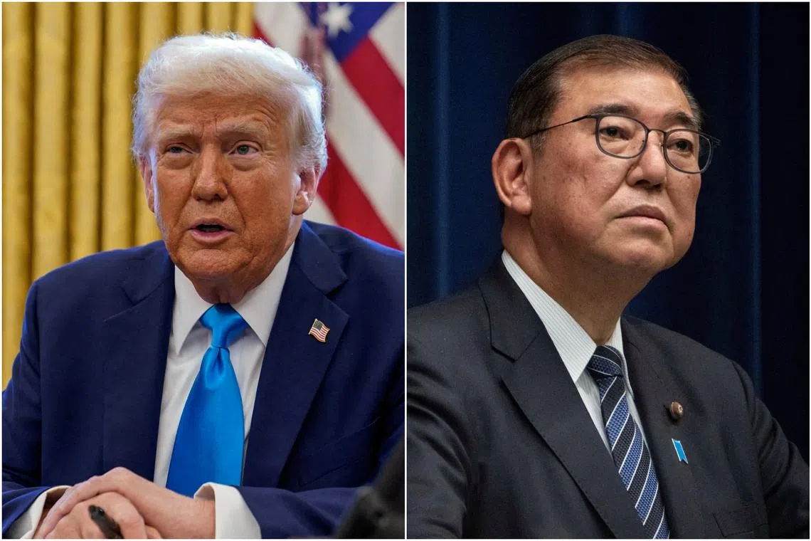 Mr Trump and Mr Ishiba are expected to hold a joint press conference on Feb 7 afternoon. 