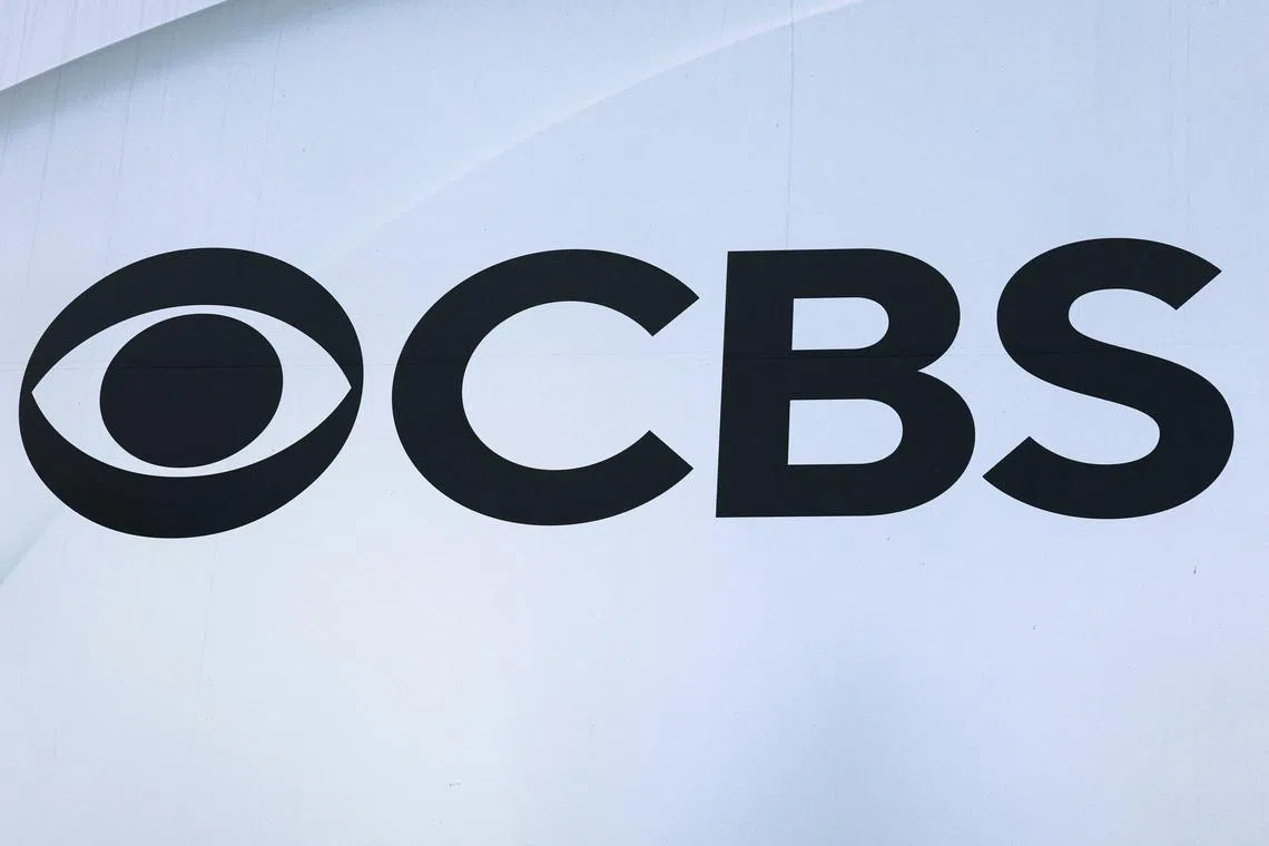 The CBS broadcasting logo is seen outside the CBS Broadcast Center on West 57th St. in Manhattan in New York City, U.S., March 20, 2026.  REUTERS/Brendan McDermid