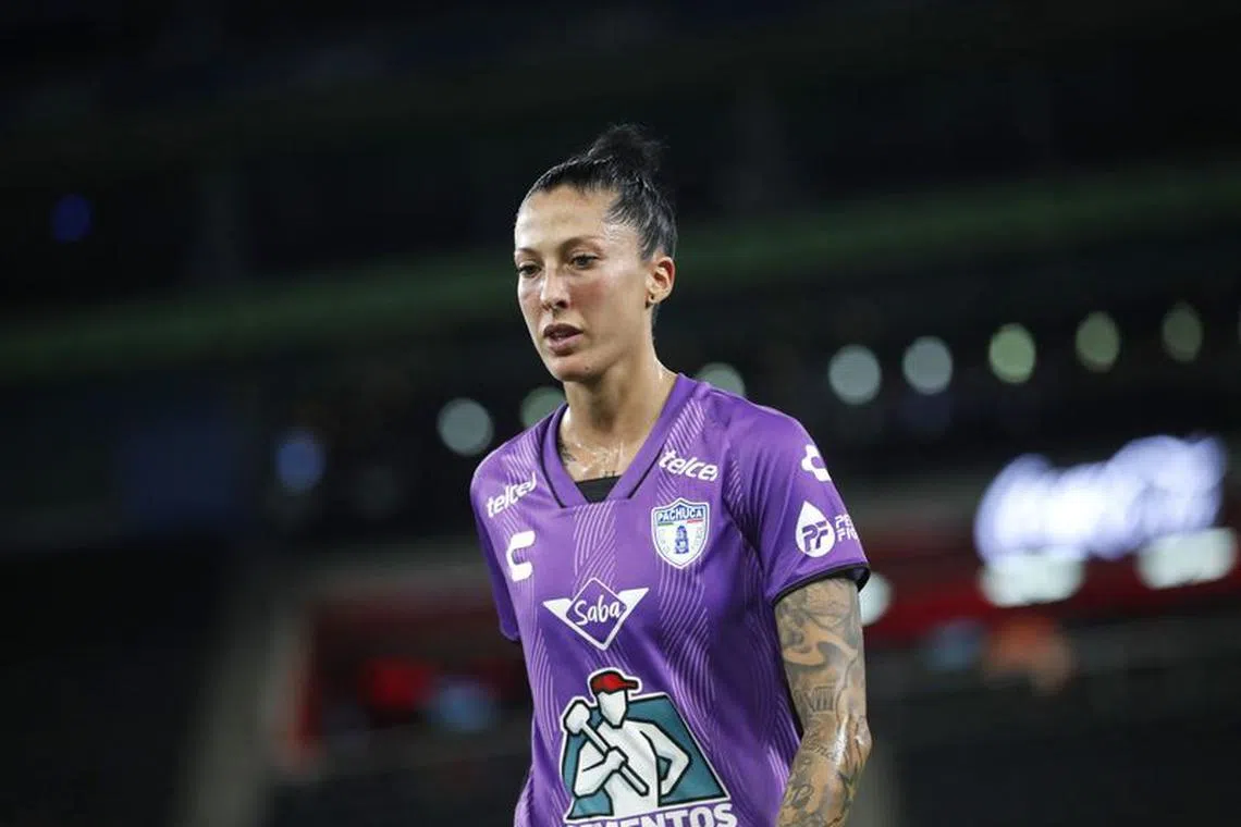Soccer Football - Liga MX Femenil - Monterrey v Pachuca - Estadio BBVA, Monterrey, Mexico - September 15, 2023 Pachuca's Jenni Hermoso after the match. Spain's High Court today imposed a restraining order to prevent former head of the Spanish soccer federation Luis Rubiales approaching national team player Hermoso after he kissed her on the lips during World Cup celebrations. REUTERS/Daniel Becerril/File Photo