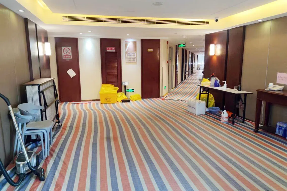 The writer was isolated at a hotel in Xiamen until Sunday, the day when China lifts all its quarantine restrictions.