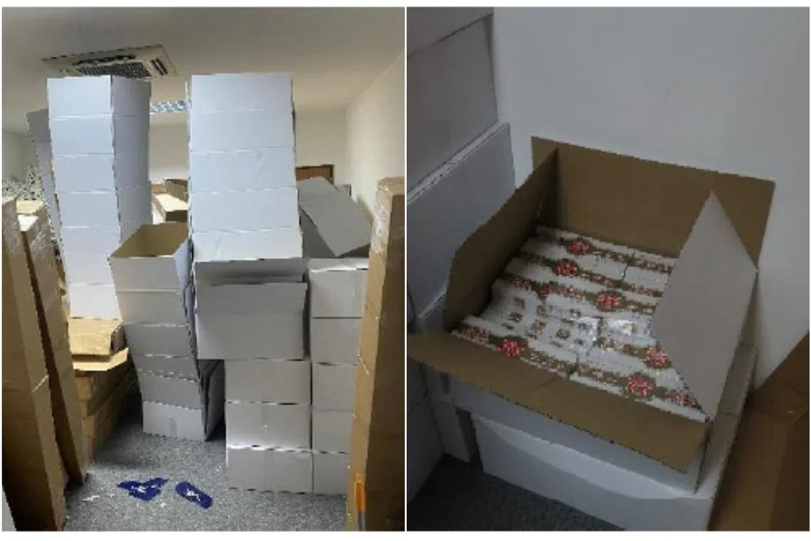 Investigations revealed that the men were allegedly engaged to retrieve the hidden cigarettes and repack them for delivery.